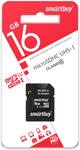 SD Micro SMARTBUY 16Gb Class10 UHS-I +адаптер