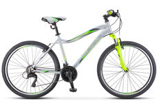 Велосипед Стелс MISS-5000 V 26 серебристый/салатовый