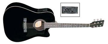 Электроакустическая гитара Caraya F641EQ-BK 